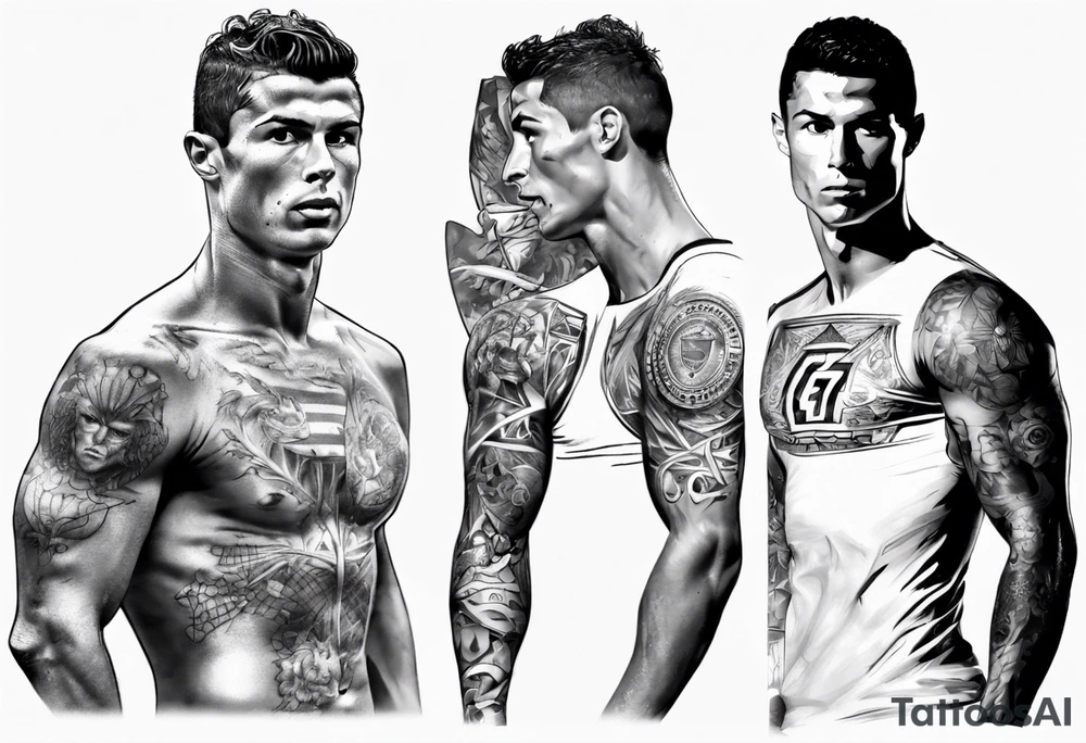 Cristiano Ronaldo tattoo idea