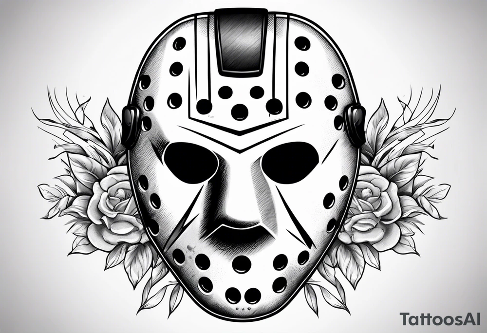 Friday the 13th Jason mask tattoo idea