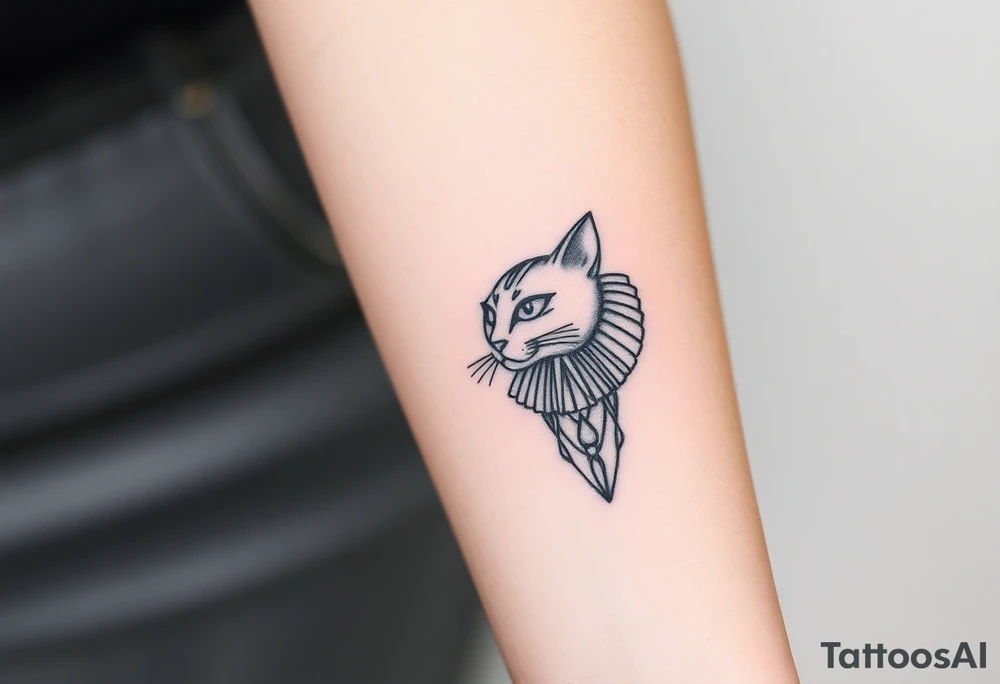 Egyptian cat tattoo idea