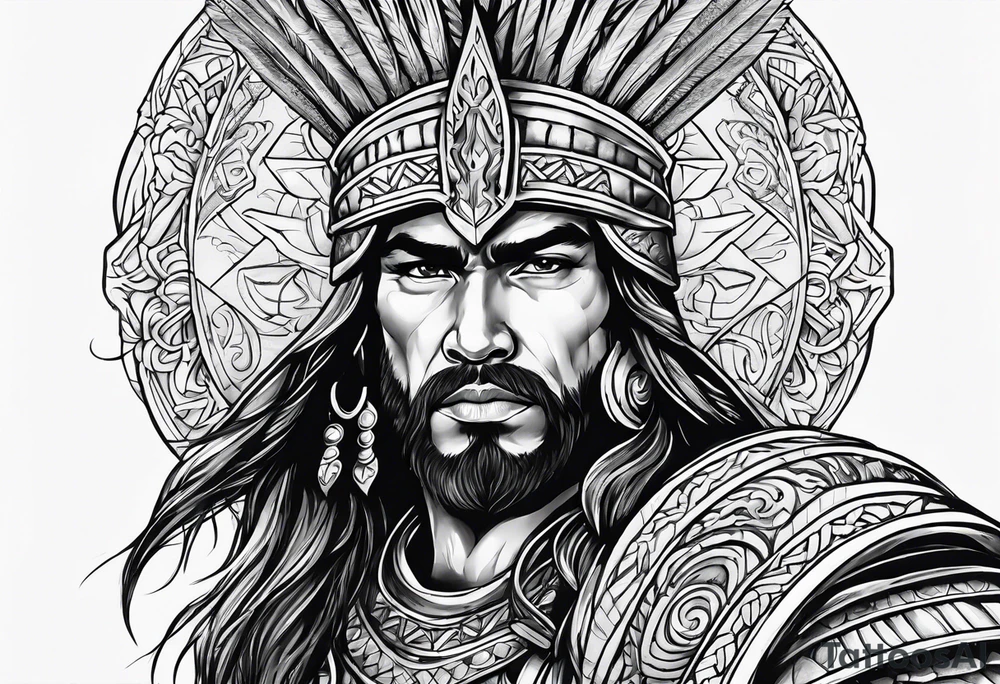 Spanish warrior tattoo idea