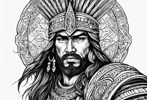 Spanish warrior tattoo idea