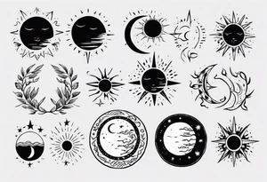 Sonne Mond tattoo idea