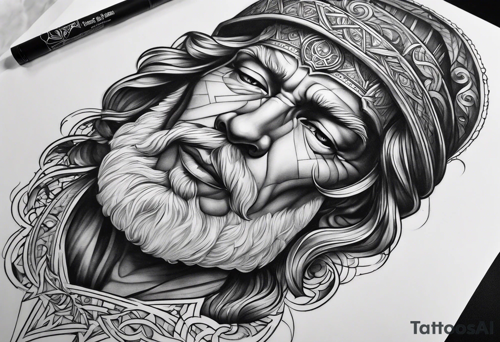 Flowing scripture tattoo idea
