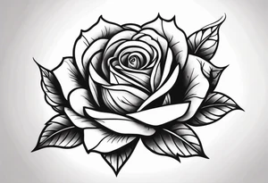 rose, rose stem, edgy tattoo idea