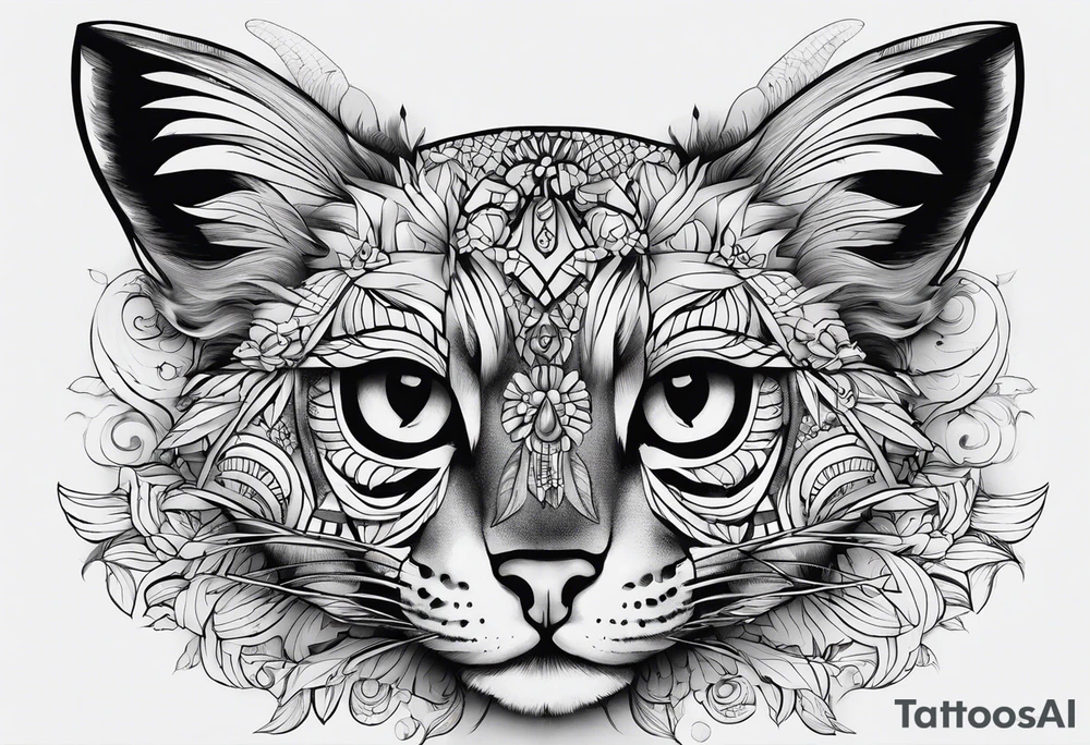 tecnica que parece feito com pincel tattoo idea