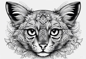 tecnica que parece feito com pincel tattoo idea