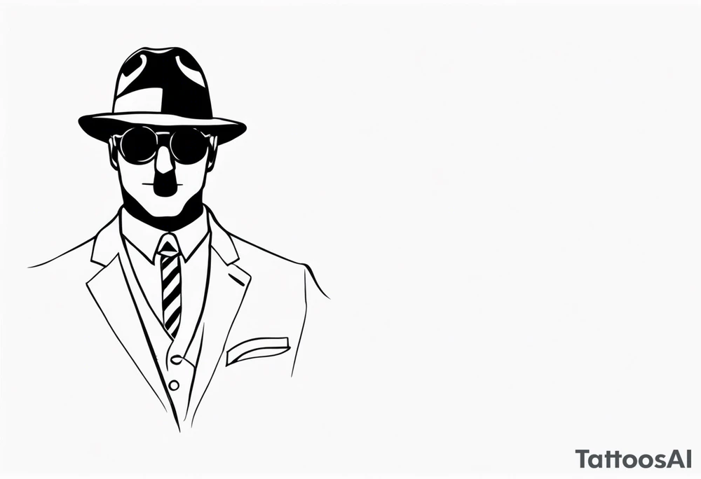 Invisible man tattoo idea
