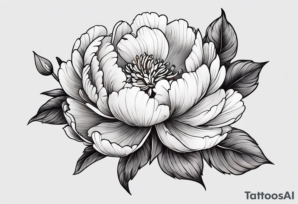 peony tattoo tattoo idea