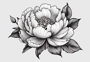 peony tattoo tattoo idea