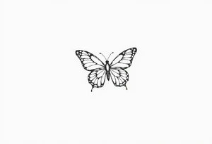 Chain link chain, butterfly, i ♥️ u alan knutson, you're my person tattoo idea