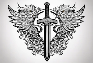 Valhalla 
 sword tattoo idea