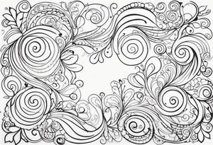 Swirls and whirls of lace tattoo idea