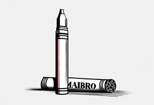 marlboro red cigarettes simple tattoo idea