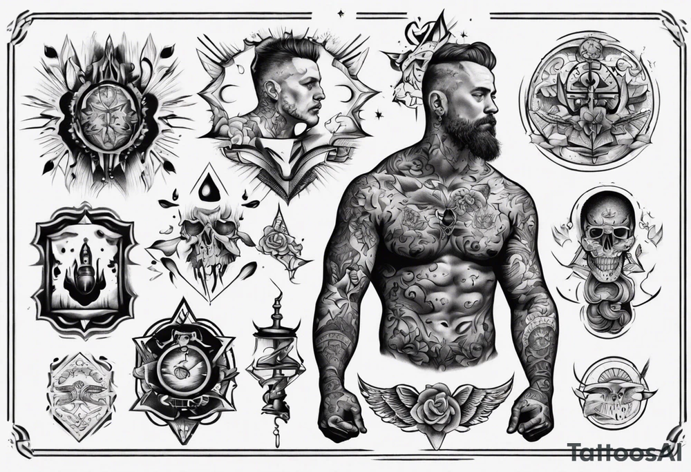 man getting a tattoo tattoo idea