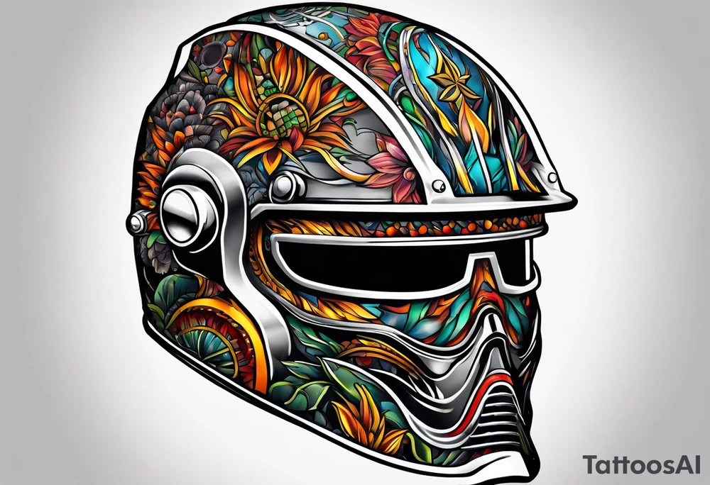 Welding helmet tattoo idea