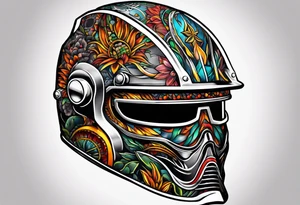 Welding helmet tattoo idea