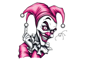 Silly jester tattoo idea