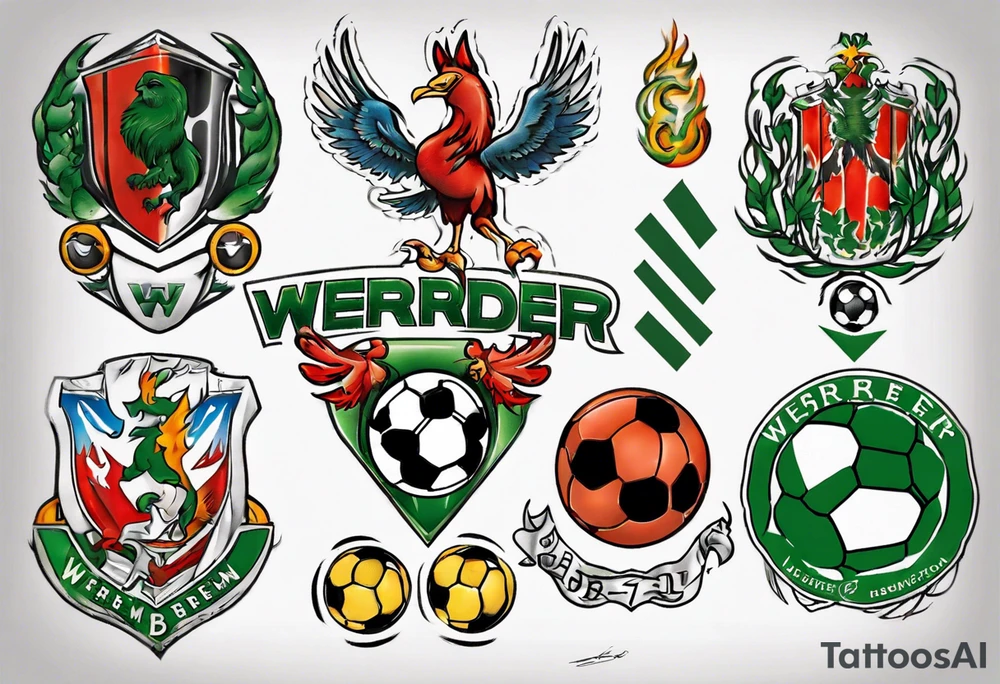 werder bremen fußball tattoo idea