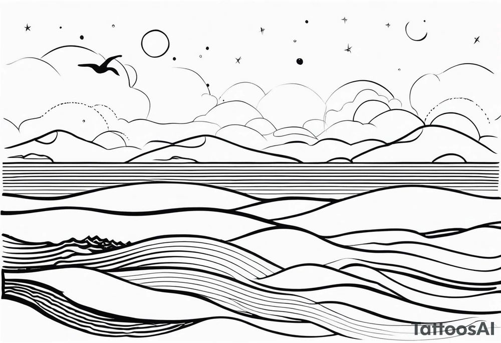Ocean themed wrist tattoo tattoo idea