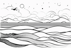 Ocean themed wrist tattoo tattoo idea