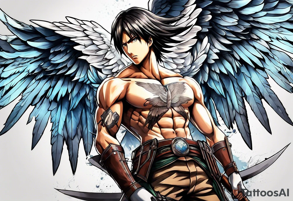 wings of freedom from attack on titan tattoo idea