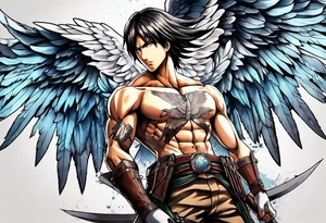 wings of freedom from attack on titan tattoo idea