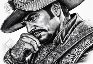 Cuervo en combate de frente a la carga tattoo idea