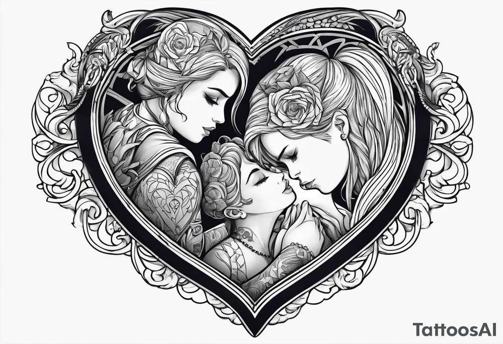 necklace heart locket with two human shadows hugging tattoo idea necklace heart locket with two human shadows hugging tattoo idea