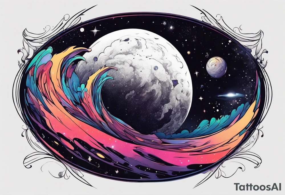 Void in space tattoo idea