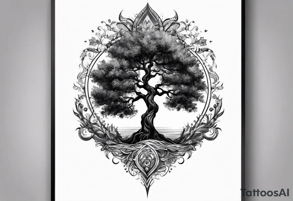 árbol de vida tattoo idea