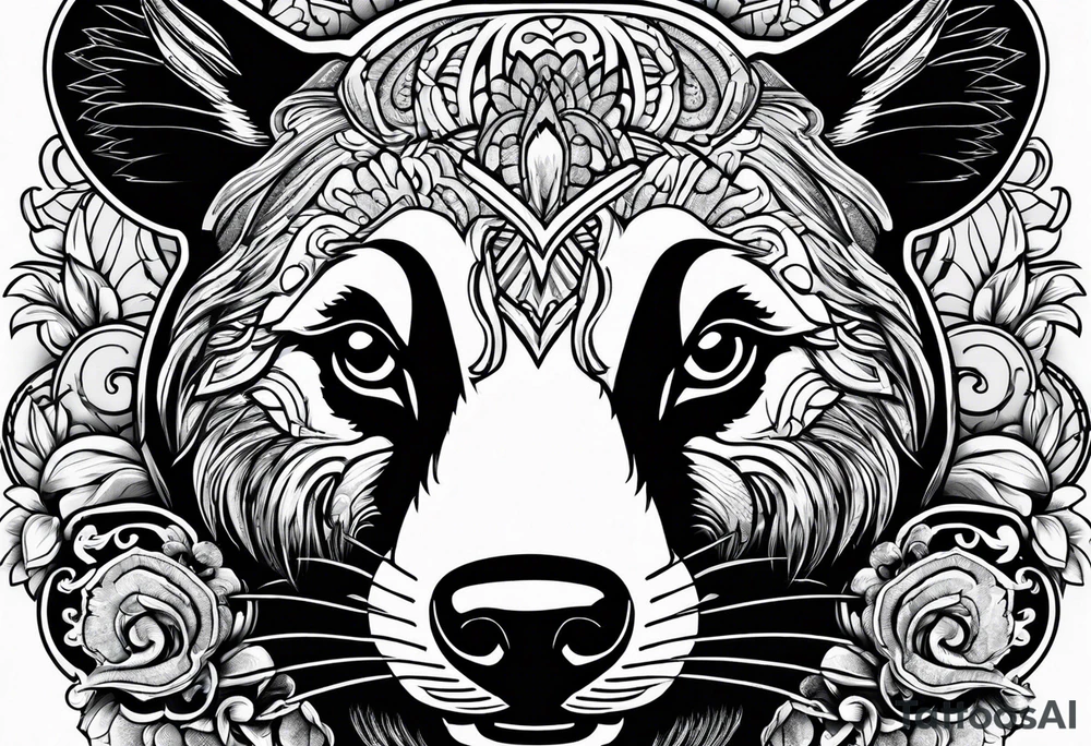 Angry Mc.Badgers tattoo idea