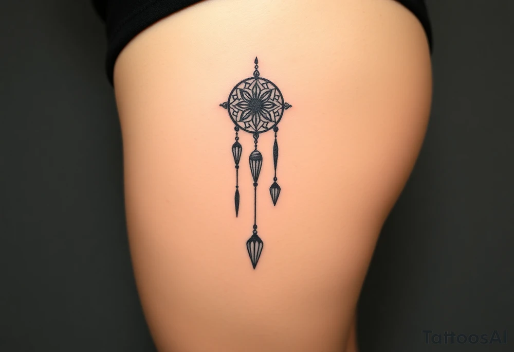 wind chimes tattoo idea