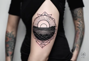Simple line tattoo of a sunset with the inscription Memento mori
I want to put it on my knee
Without cocoas tattoo idea