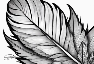 A turkey feather for my chest tattoo idea
