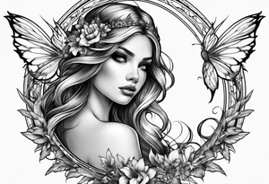 Full small fairy tattoo idea