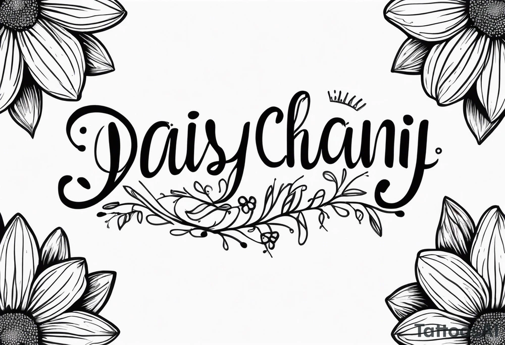 Daisy chain tattoo idea