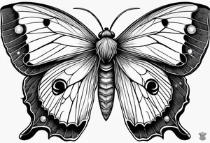 Lunar moth tattoo idea