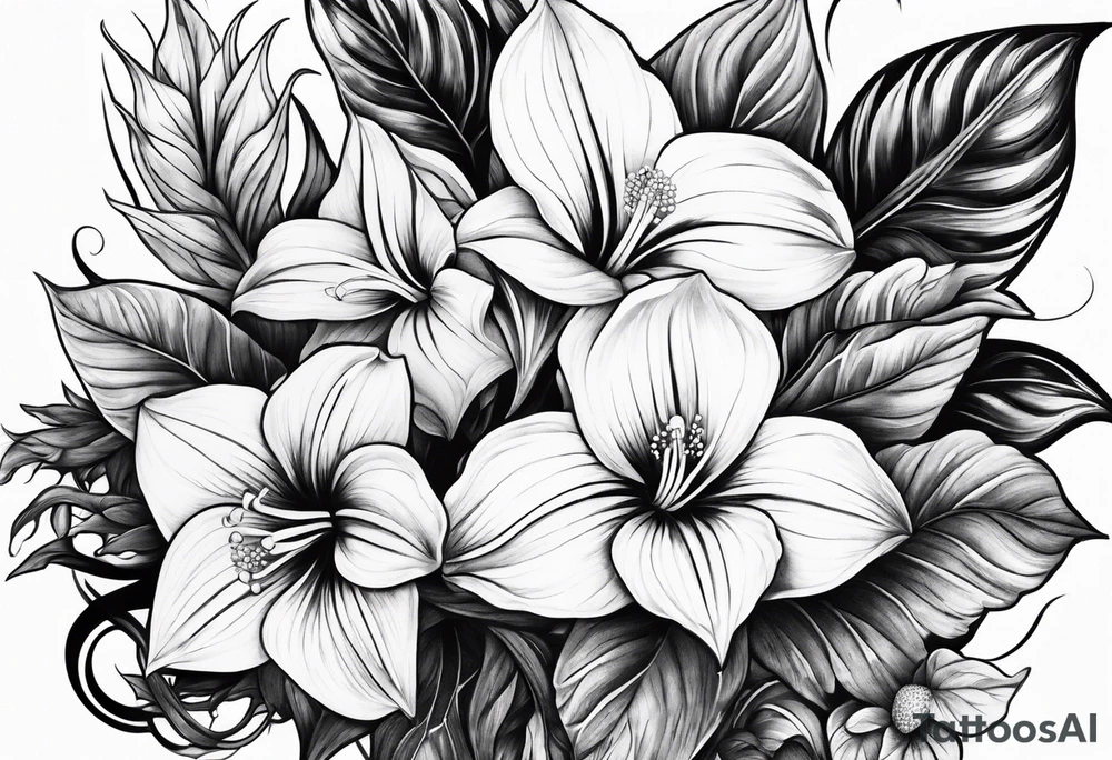 trillium tattoo idea