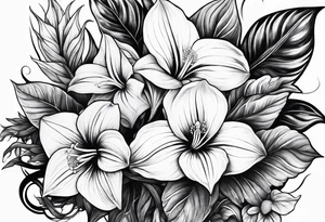 trillium tattoo idea