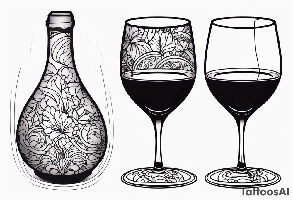 Wine Glass tattoo idea