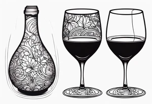 Wine Glass tattoo idea