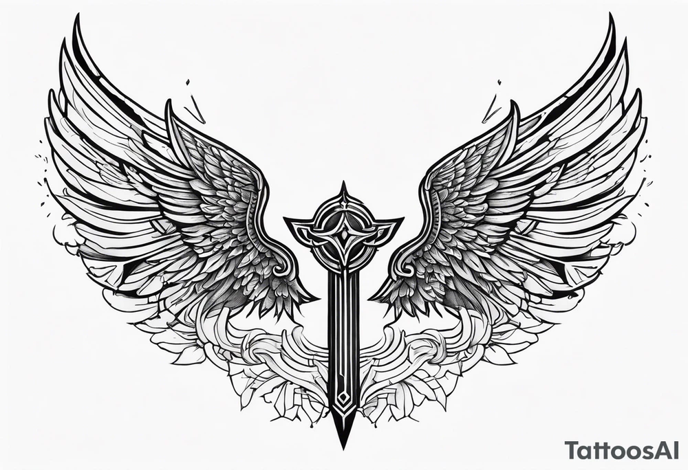 valkyrie wings symbol tattoo idea