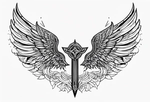 valkyrie wings symbol tattoo idea