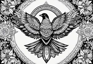 mandala, thunderbird,  heyoka tattoo idea