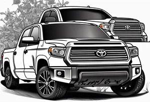 2015 toyota tundra gray lowered into the weeds tattoo idea