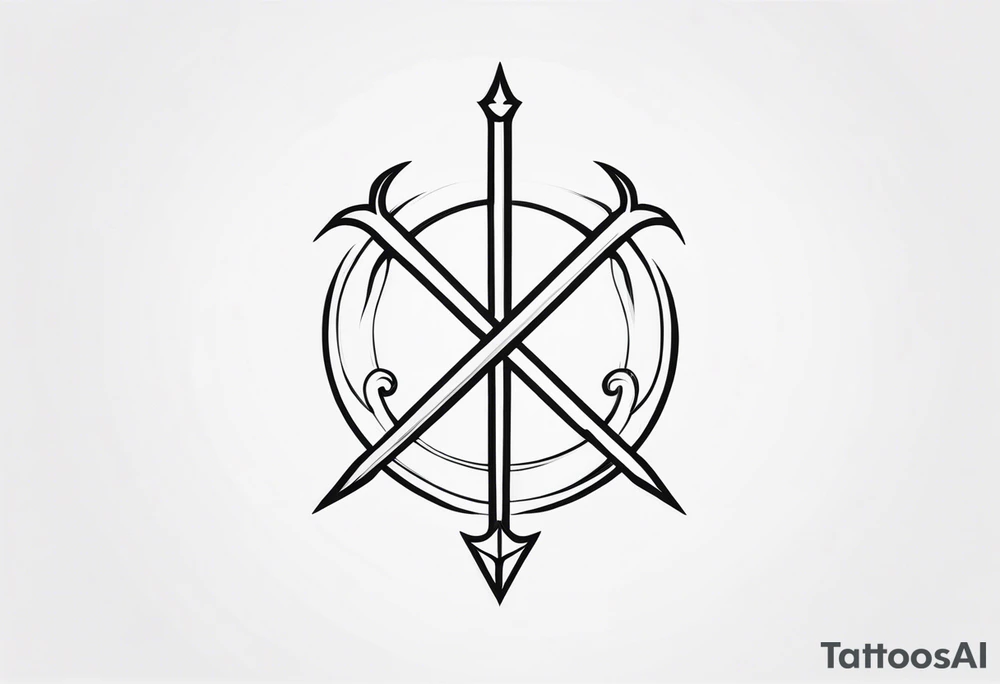 Little Sagittarius symbol tattoo idea