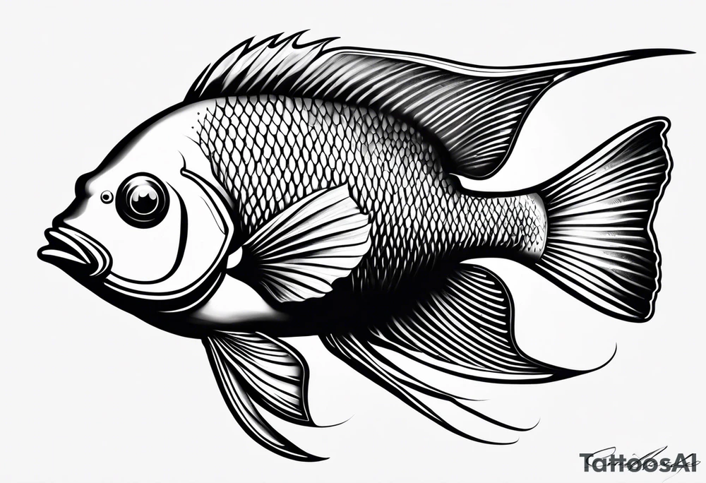 Angelfish tattoo idea