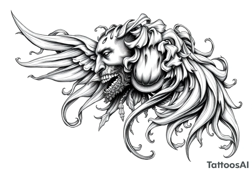 Powerful Biblical piece tattoo idea