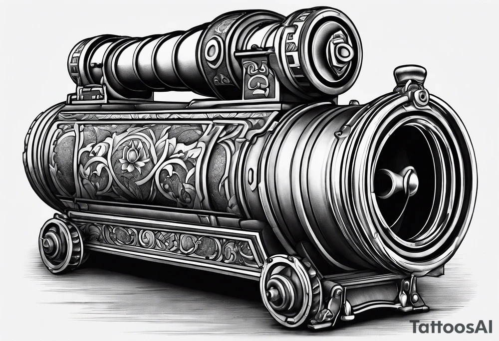 Cannon Battery, Fitness tattoo idea