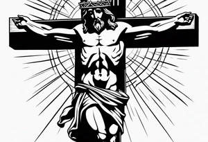 Jesus on the cross tattoo idea